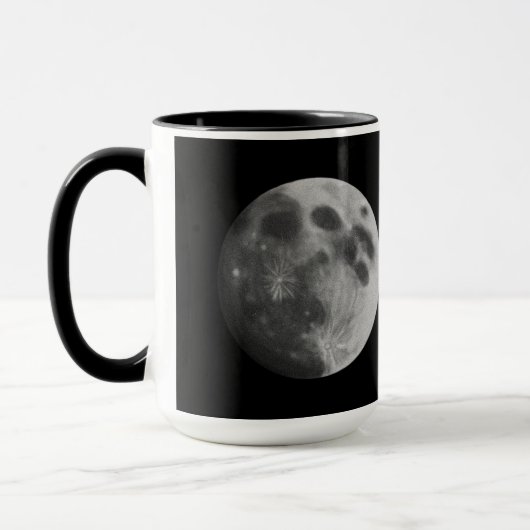 Digitale Vollmond-Tasse Tasse (Links)