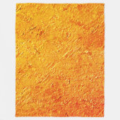 Digitale "Wandtextur" in Gelb und Orange Fleecedecke (Vorderseite)