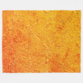Digitale "Wandtextur" in Gelb und Orange Fleecedecke (Vorderseite (Horizontal))