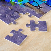 Digitale Wasserfarbe der Straße in Mijas Pueblo Puzzle (Seite)