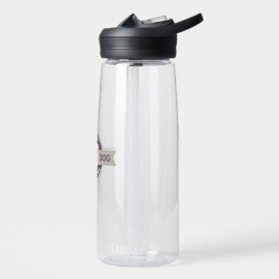 Digitale Wasserflasche Pink Dog Trinkflasche