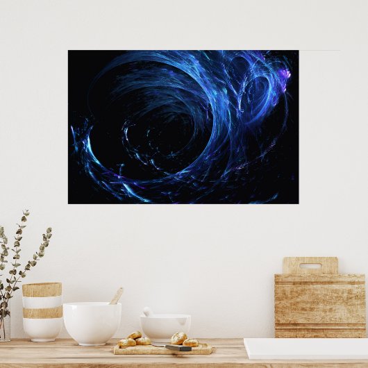 Digitale Welle Poster (Küche)