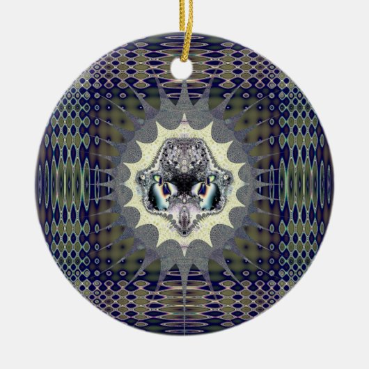 Digitale Welt Keramik Ornament (Vorne)