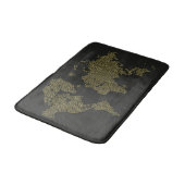 Digitale Weltkarte Badematte (Schrägansicht)