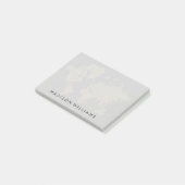 Digitale Weltkarte Post-it Klebezettel (angewinkelt)