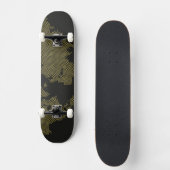 Digitale Weltkarte Skateboard (Vorderseite)