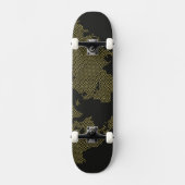 Digitale Weltkarte Skateboard (Vorderseite)