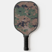 Digitale Woodland-Camouflage individuell anpassbar Pickleball Schläger (Vorderseite)