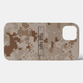 Digitale WüstenCamouflage individuell anpassbar Case-Mate iPhone Hülle (Rückseite (Horizontal))