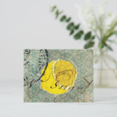 Digitale Zitronen-Kunst Postkarte (Stehend Vorderseite)