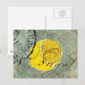 Digitale Zitronen-Kunst Postkarte (Vorne/Hinten)