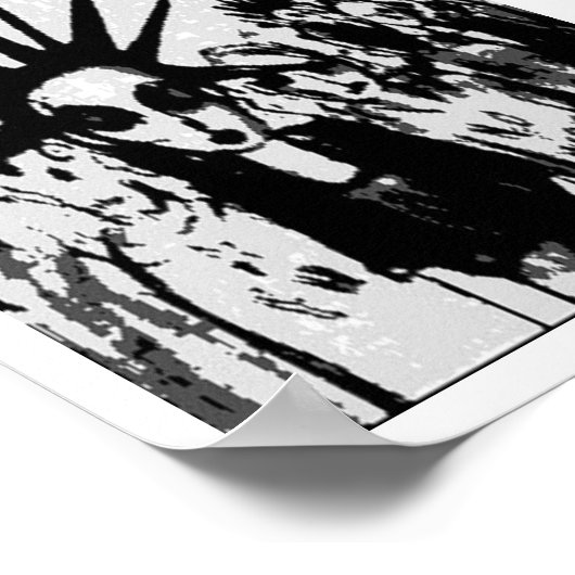 Digitale Zombies Poster (Ecke)