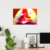 Digitaler Abstrakter Druck auf dem Computer Poster (Heimbüro)