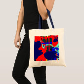 Digitaler abstrakter Expressionist 08 Tragetasche (Vorderseite (Produkt))