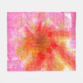 Digitaler abstrakter Hintergrund mit Pinselstrich Fleecedecke (Vorderseite (Horizontal))