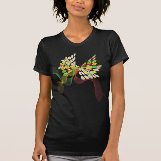 Digitaler Abstrakter Retro Dots Moderner Kunstschm T-Shirt