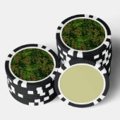 Digitaler Akzent im Holzlandstil Pokerchips (Stapel)