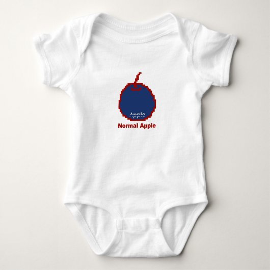 Digitaler Apple Baby Strampler (Vorderseite)