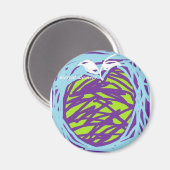 Digitaler Apple Magnet (Vorderseite/Rückseite)