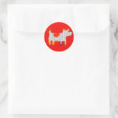 Digitaler Aufkleber für "Roter Hund" Siegel (Tasche)