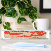 Digitaler Bacon Strip Namensplakette