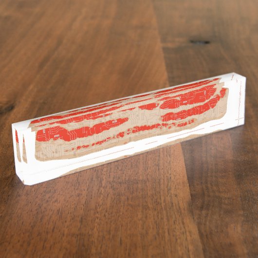 Digitaler Bacon Strip Namensplakette (Seite)