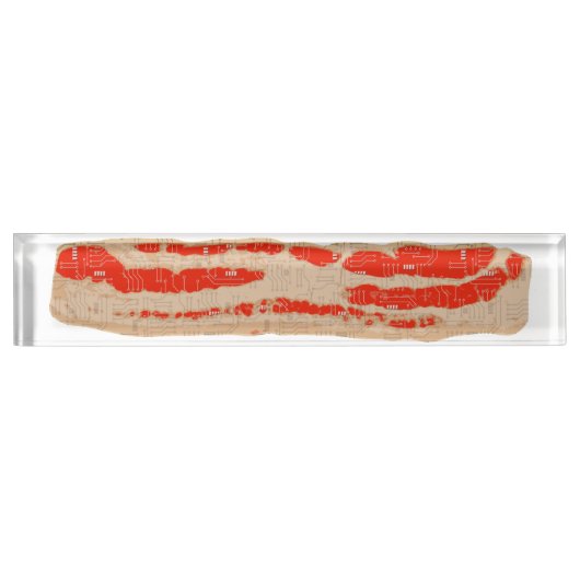 Digitaler Bacon Strip Namensplakette (Vorderseite)