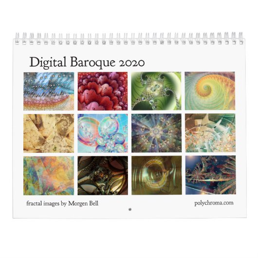 Digitaler Barockkalender 2020 Fraktal Kalender (Rückseite)
