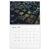 Digitaler Blasphämie Abstrakter Wall-Kalender Kalender (Feb 2026)