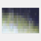Digitaler Blaugrün Chic Farbgebung Design Geschenkpapier Set (Vorderseite)