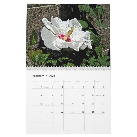 Digitaler Blumengarten Calendar #3 Kalender (Feb 2026)