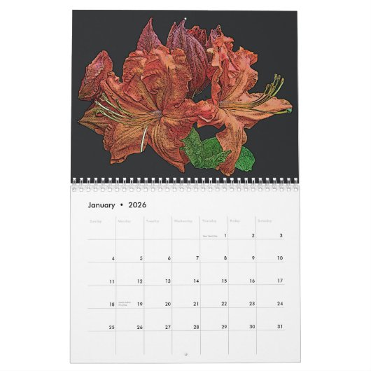 Digitaler Blumengarten Calendar #3 Kalender (Jan 2026)