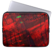 Digitaler Canyon mit kräftigen roten und Limon-grü Laptopschutzhülle (Vorderseite)