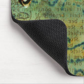 Digitaler Collage Schwan Mousepad (Ecke)