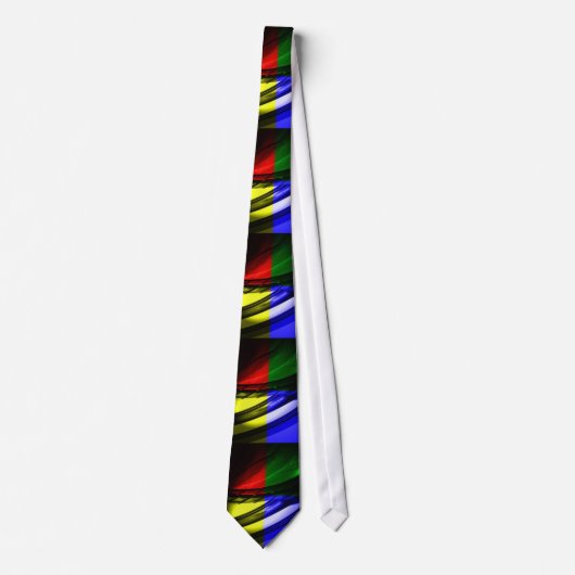 Digitaler Computer Abstrakt Art Neck Tie Krawatte (Vorderseite)