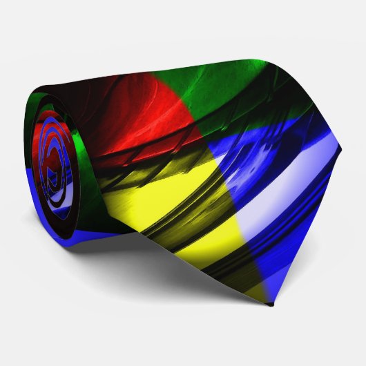 Digitaler Computer Abstrakt Art Neck Tie Krawatte (Gerollt)