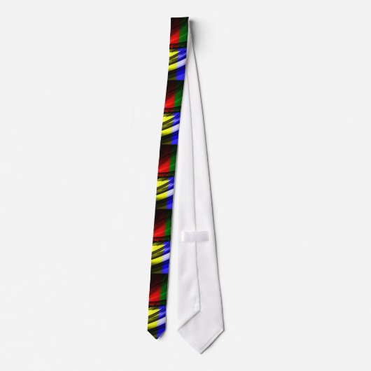 Digitaler Computer Abstrakt Art Neck Tie Krawatte (Rückseite)