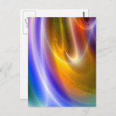 Digitaler Computer Abstrakt Postkarte (Vorne/Hinten)