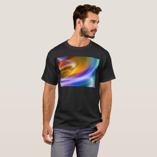 Digitaler Computer Abstrakt T-Shirt (Vorne ganz)