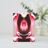 Digitaler Computer Moderne Abstrakte Kunst Postkarte (Stehend Vorderseite)