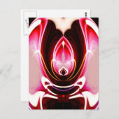 Digitaler Computer Moderne Abstrakte Kunst Postkarte (Vorne/Hinten)