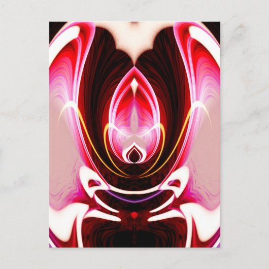 Digitaler Computer Moderne Abstrakte Kunst Postkarte (Vorderseite)