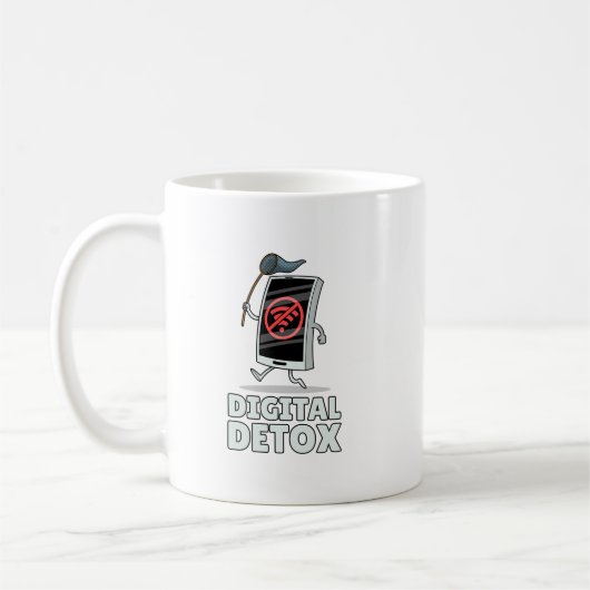 Digitaler Detox Kaffeetasse (Links)