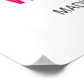 Digitaler Download für moderne Blumenzehen Poster (Ecke)