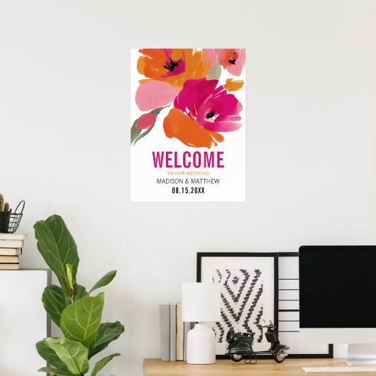 Digitaler Download für moderne Blumenzehen Poster (Heimbüro)