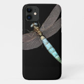 Digitaler Dragonfly Nah auf Schwarz Case-Mate iPhone Hülle (Rückseite)