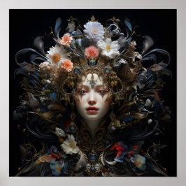 Digitaler Druck der barocken Kunst Poster