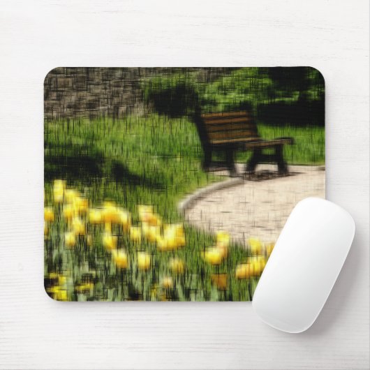 Digitaler Effekt des Gartenstils "Eindruck" Mousepad (Mit Mouse)