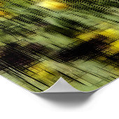 Digitaler Effekt des Gartenstils "Eindruck" Poster (Ecke)