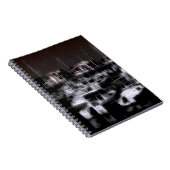 Digitaler Effekt des Stils "Eindruck" in der Nacht Notizblock (Rechte Seite)